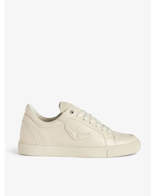 Zadig & Voltaire Natural Low-Top Fly On Trainers