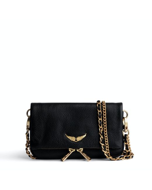 Zadig & Voltaire Rock Nano Clutch in Black Lyst UK