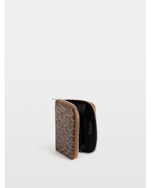 Zadig & Voltaire Brown Mini Zv Coin Purse