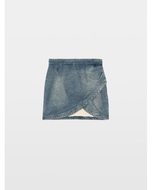 Zadig & Voltaire Blue Skirt Julipe Denim
