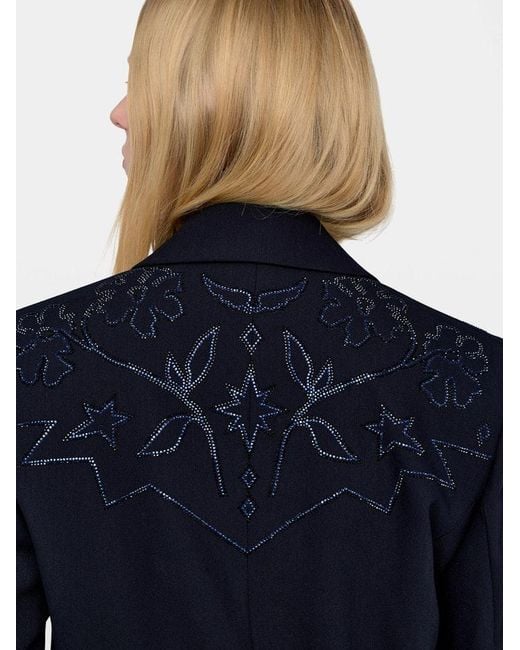 Zadig & Voltaire Blue Vavy Blazer