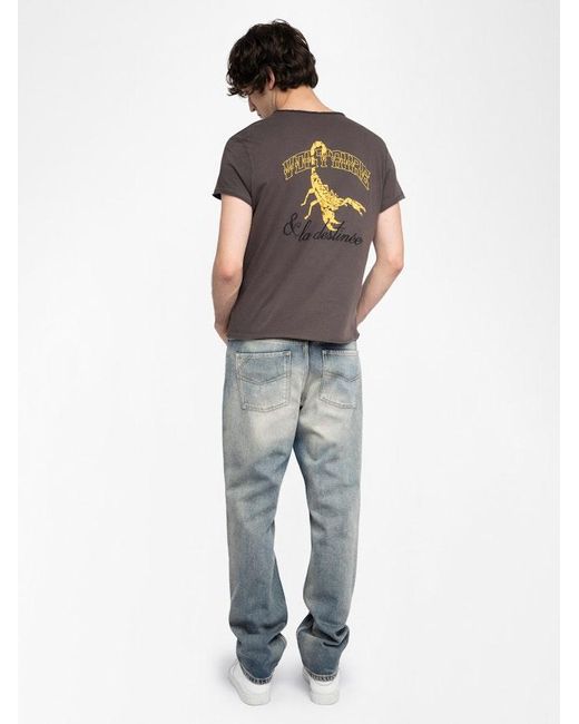 Zadig & Voltaire Multicolor Henley T-Shirt Monastir for men