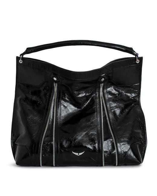 Bolso Sunny Hobo Zadig & Voltaire de color Black