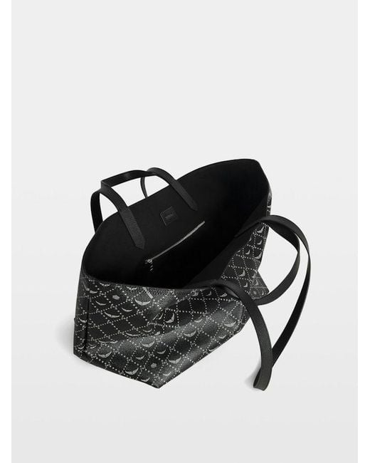 Zadig & Voltaire Black Z Shopper Xl Monogram Bag