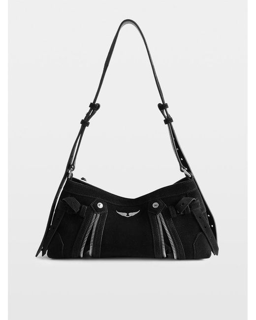 Zadig & Voltaire Black Madison Mini Suede Bag