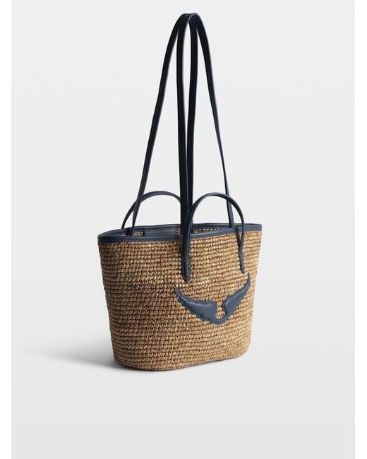 Zadig & Voltaire White Mini Wings Basket Bag