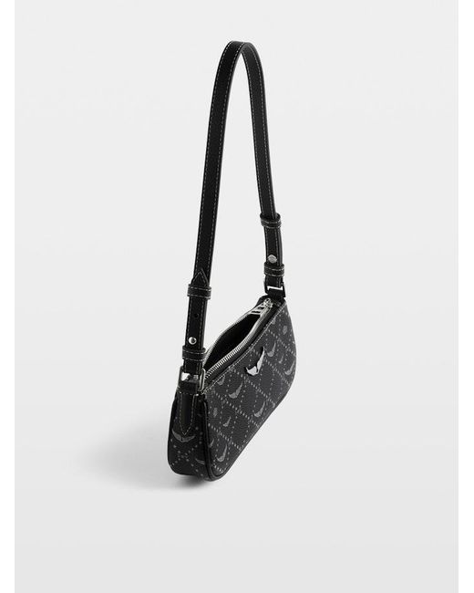 Zadig & Voltaire Black Z Pocket Monogram Clutch