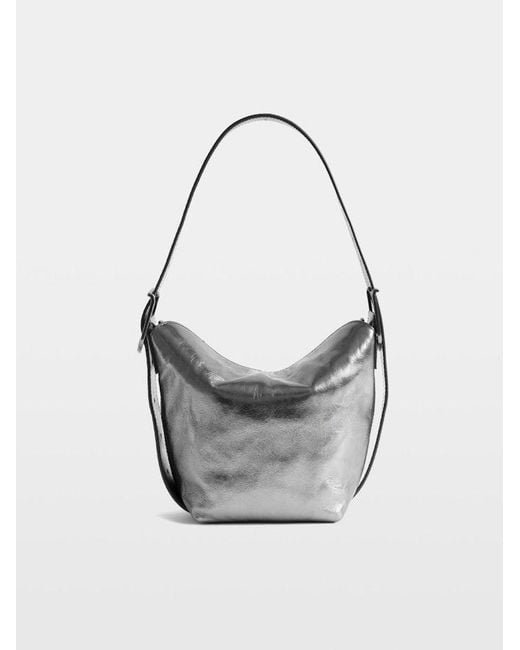 Zadig & Voltaire White Baby Jane Vintage Metal Bag
