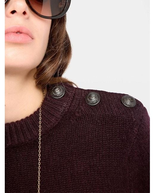 Zadig & Voltaire Red Malty Jumper 100% Cashmere