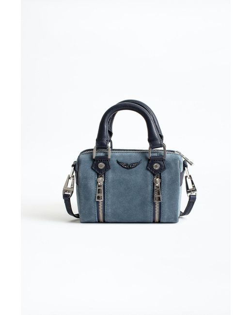 Sac Sunny Nano Suede Zadig & Voltaire en coloris Bleu | Lyst