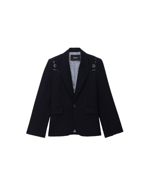Zadig & Voltaire Blue Vavy Blazer