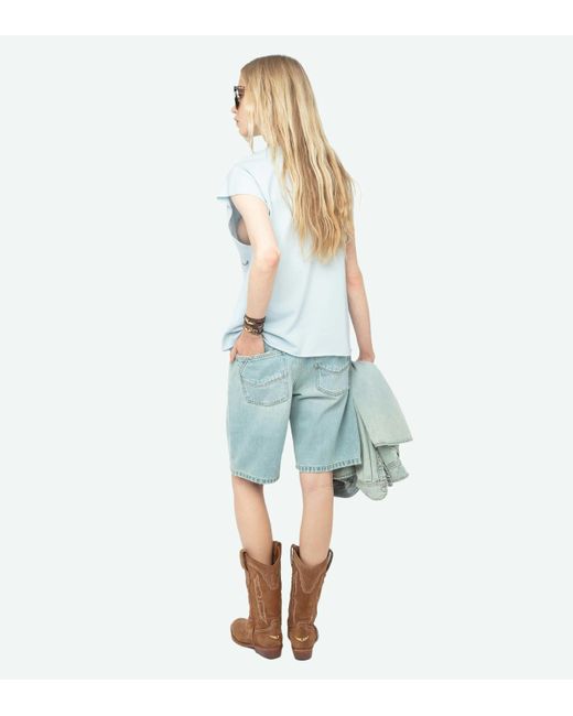Zadig & Voltaire Blue Cloe Tank Top