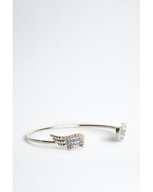 Bracelet Mila Twist Cuff Shiny Silver - Femme Zadig & Voltaire en coloris  Métallisé | Lyst