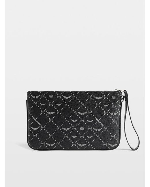 Zadig & Voltaire Black Z Pouch Resort London Clutch