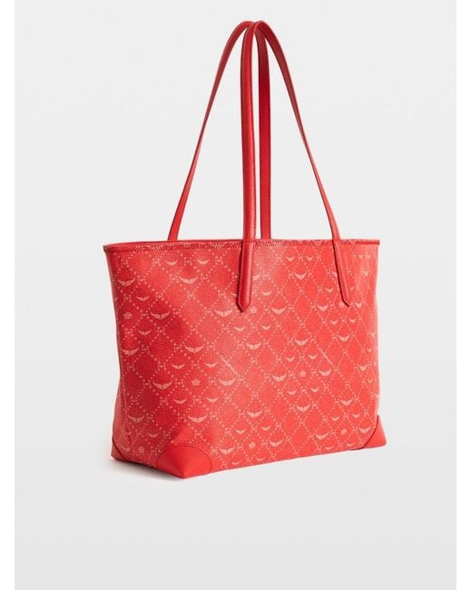 Zadig & Voltaire Red Z Shopper Xl Monogram Bag