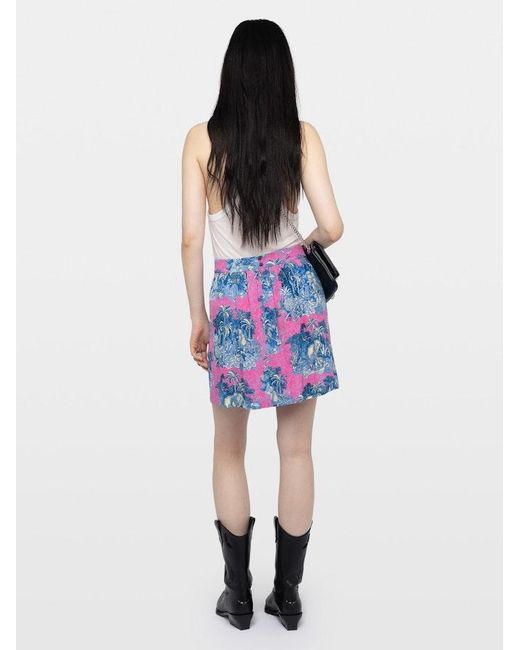 Zadig & Voltaire Purple Jadys Skirt