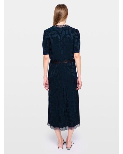 Zadig & Voltaire Blue Redox Dress 100% Silk