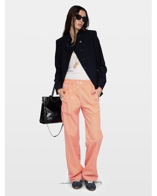 Zadig & Voltaire Pink Trousers Poma