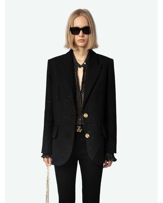 Zadig & Voltaire Black Blazer Vicka