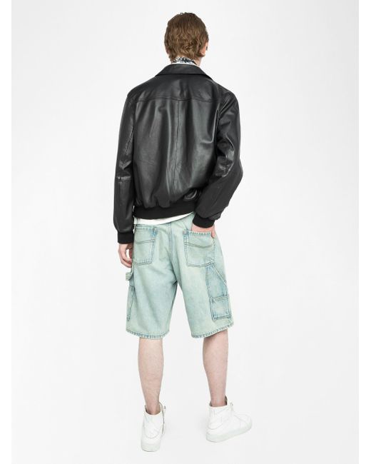 Zadig & Voltaire Multicolor Perys Denim Bermuda Shorts for men