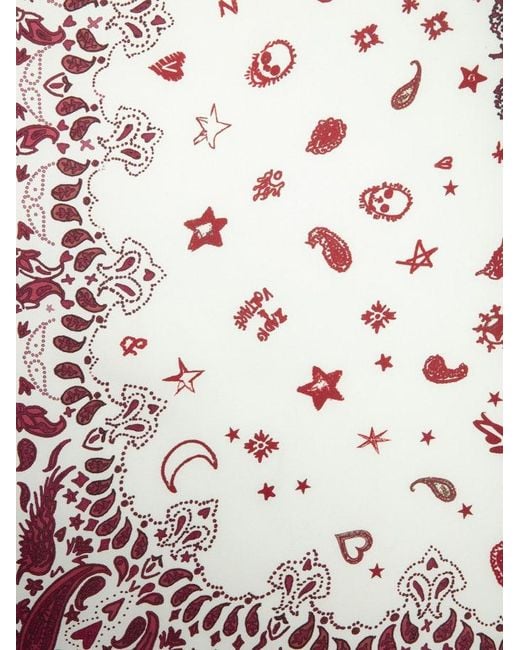 Zadig & Voltaire Pink Debbie Bandana 85 Scarf