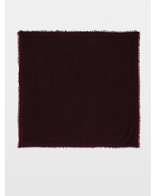 Zadig & Voltaire Red Glenn Monogram 135 Scarf