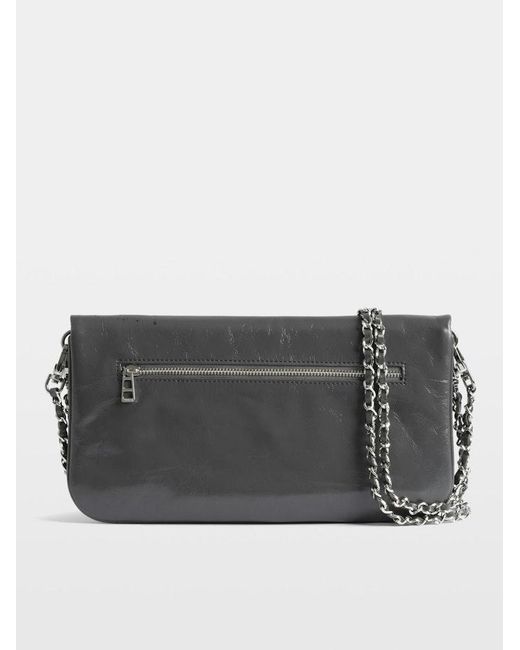 Zadig & Voltaire Gray Rock Humberto Clutch