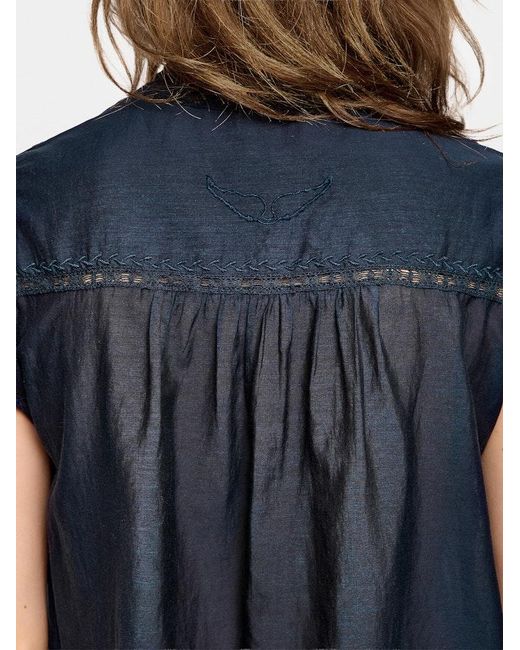 Zadig & Voltaire Blue Tika Top
