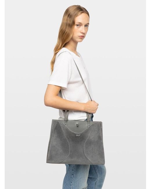 Zadig & Voltaire Gray Jack Suede Bag