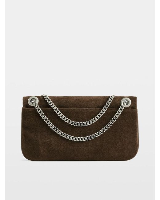 Zadig & Voltaire Brown Rock Ii Suede Clutch