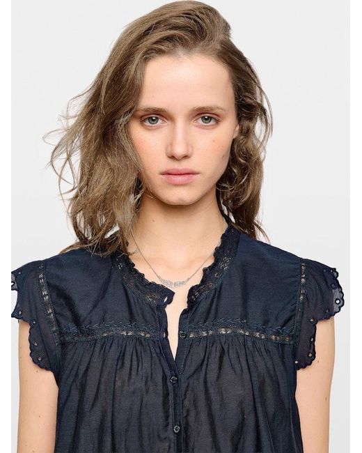 Zadig & Voltaire Blue Tika Top