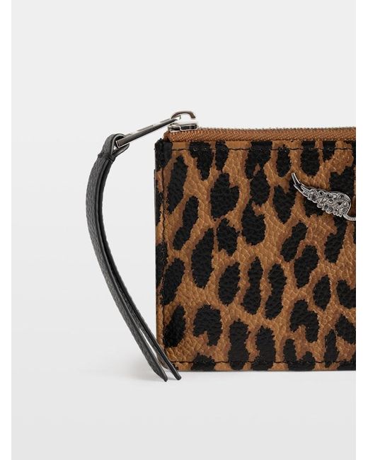 Zadig & Voltaire Brown Zv Card Holder