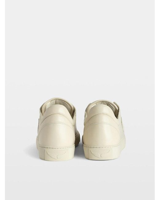Zadig & Voltaire Natural Low-Top Fly On Trainers