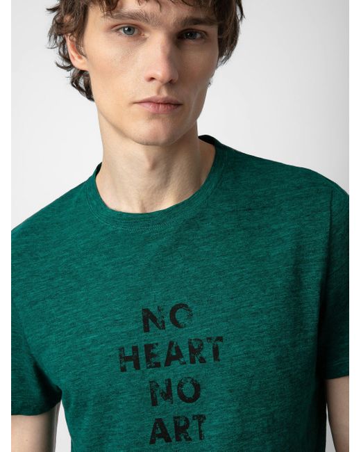 Zadig & Voltaire Green Tommy T-shirt for men