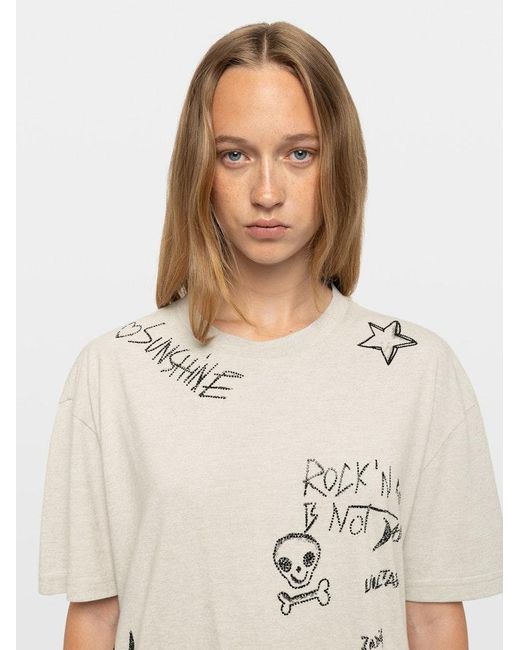 Zadig & Voltaire White Taida T-Shirt