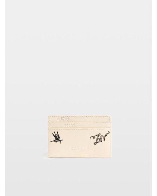 Zadig & Voltaire White Zv Pass Tattoo Card Holder
