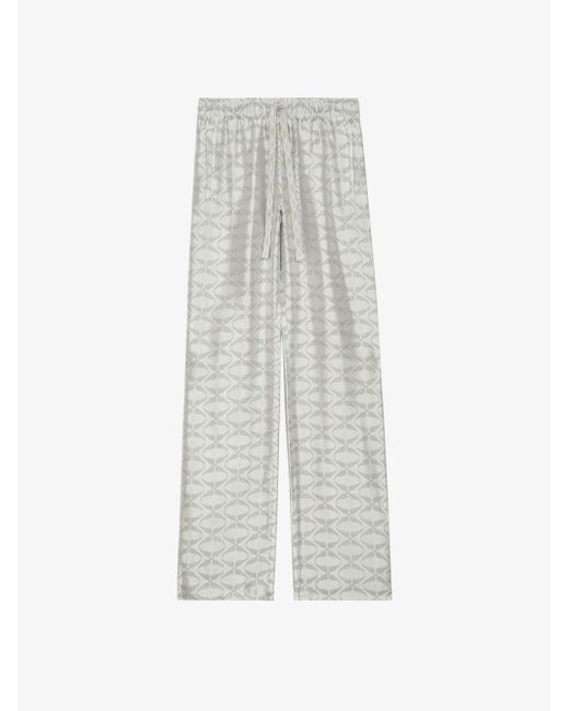 Zadig & Voltaire Gray Hose Pomy Wings Jacquard