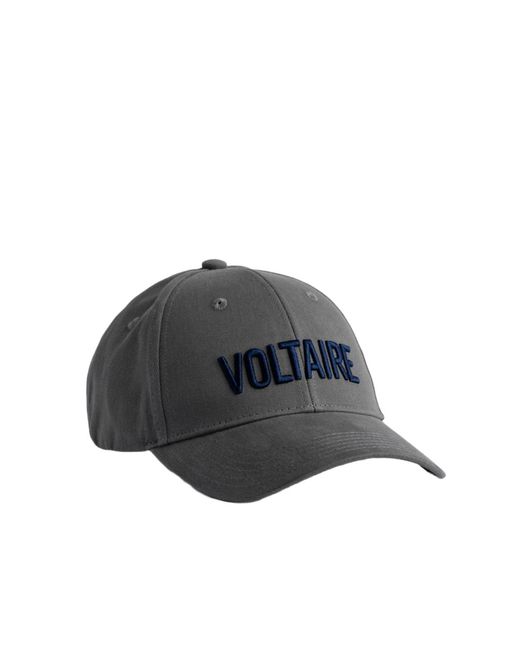 Zadig & Voltaire Gray Klelia Voltaire Cap for men