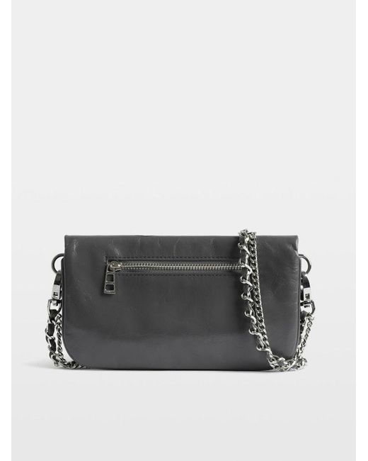 Zadig & Voltaire Gray Rock Nano Humberto Clutch