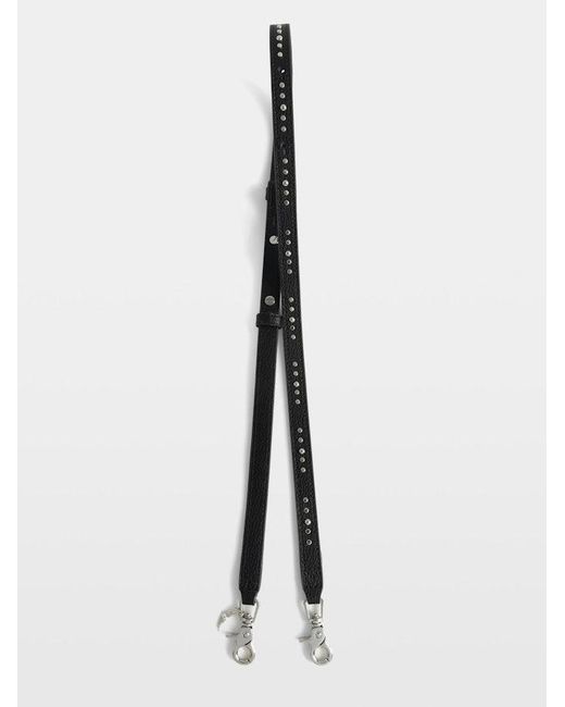 Zadig & Voltaire White Overstudded Shoulder Strap
