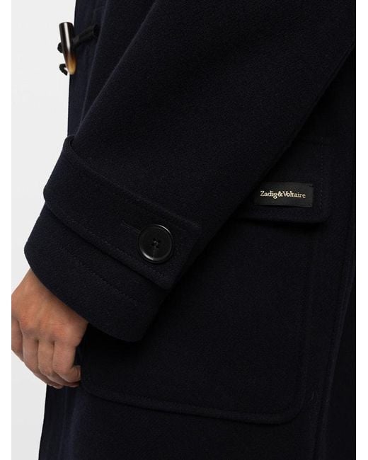 Zadig & Voltaire Black Mael Coat for men