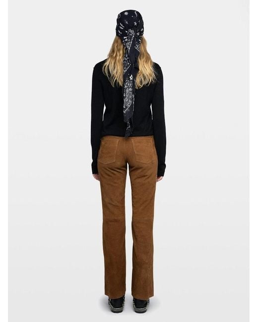 Zadig & Voltaire Black Rivy Jumper 100% Cashmere