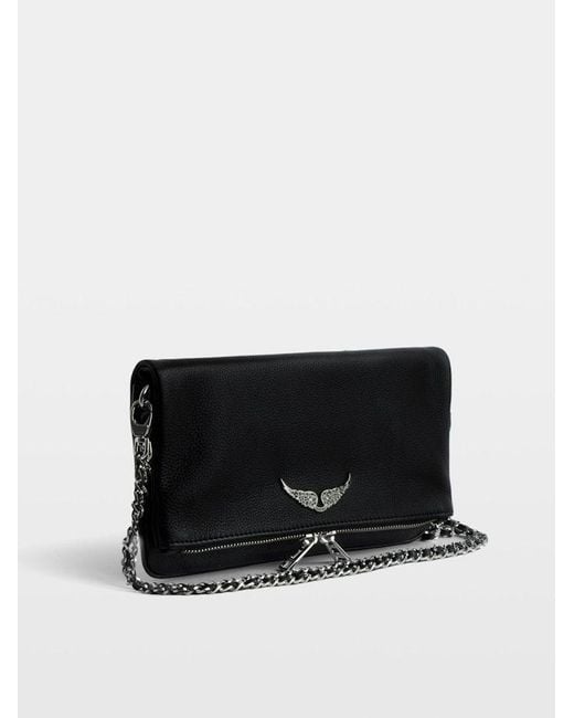 Zadig & Voltaire Black Rock Clutch Bag