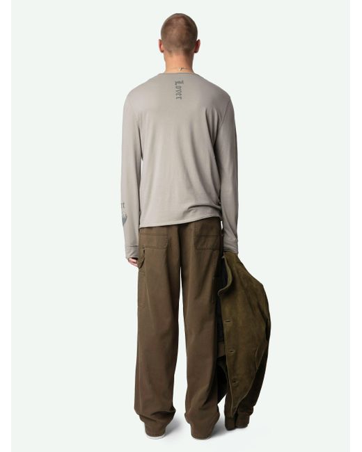 Camiseta Tunecina Monastir Zadig & Voltaire de hombre de color Gray