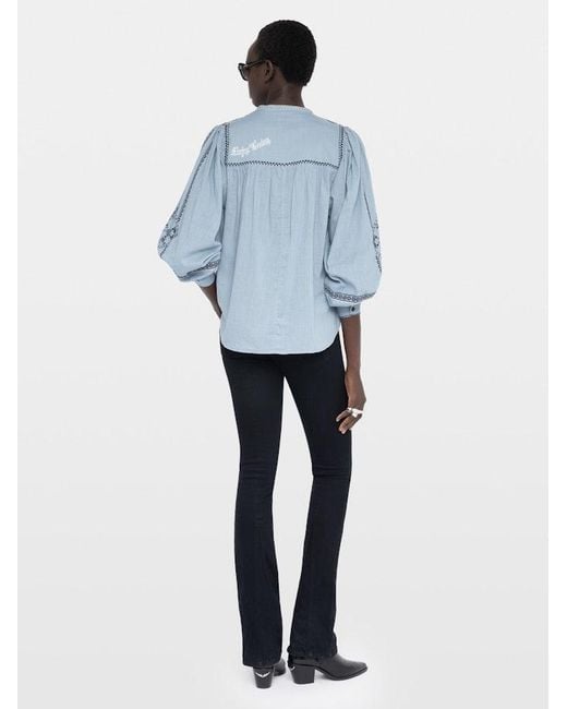 Zadig & Voltaire Blue Tigy Tunic