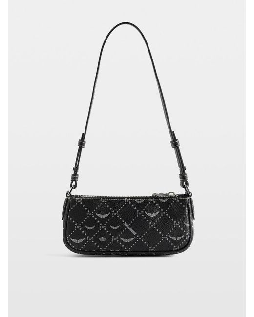 Zadig & Voltaire Black Z Pocket Monogram Clutch
