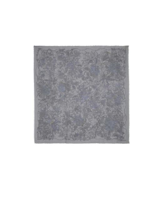 Zadig & Voltaire Gray Kerry Scarf Roses 135