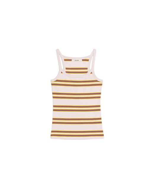 Zadig & Voltaire Pink Albao Tank Top