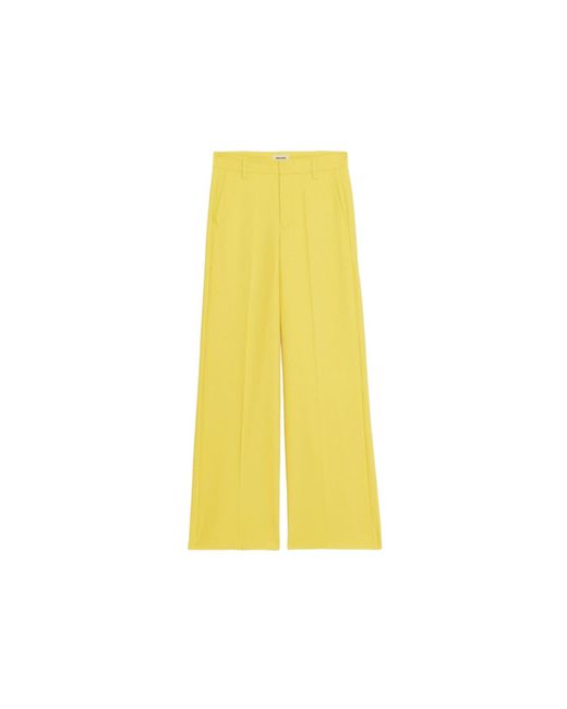 Zadig & Voltaire Yellow Trousers Panol