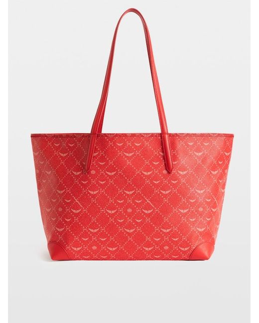 Zadig & Voltaire Red Z Shopper Xl Monogram Bag